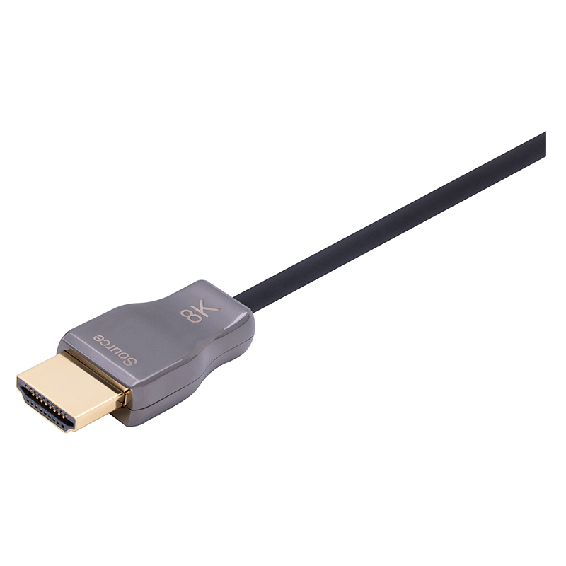 Armored HDMI 2.1 AOC, Type A to Type A Hybrid HDMI 8K Active Optical Cable