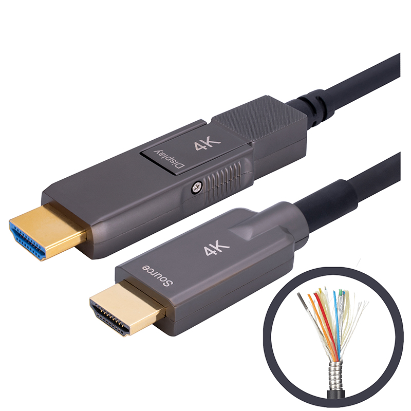 Armored HDMI 4K A-D Active Optical Cable 1
