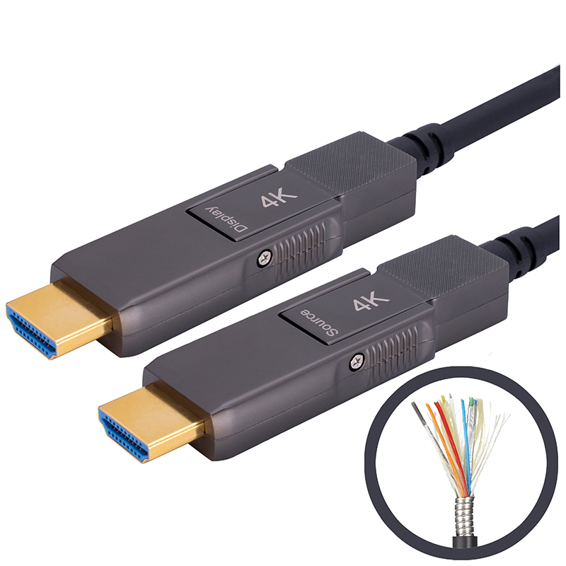 Armored HDMI 4K D-D Active Optical Cable 1