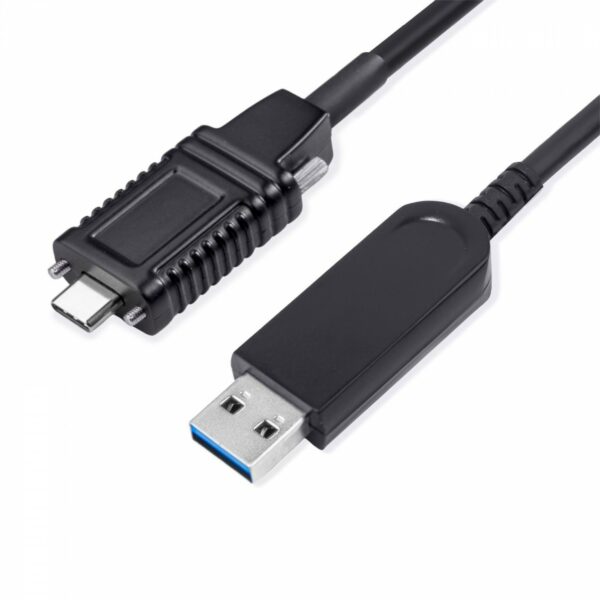 USB 3.1 AM to USB-C Active Optical Cable backward compatible With Screw 1