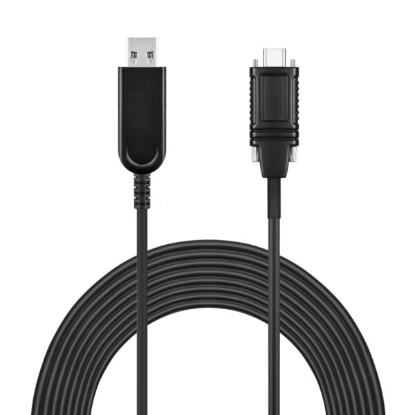 USB 3.1 AM to USB-C Active Optical Cable backward compatible With Screw 3