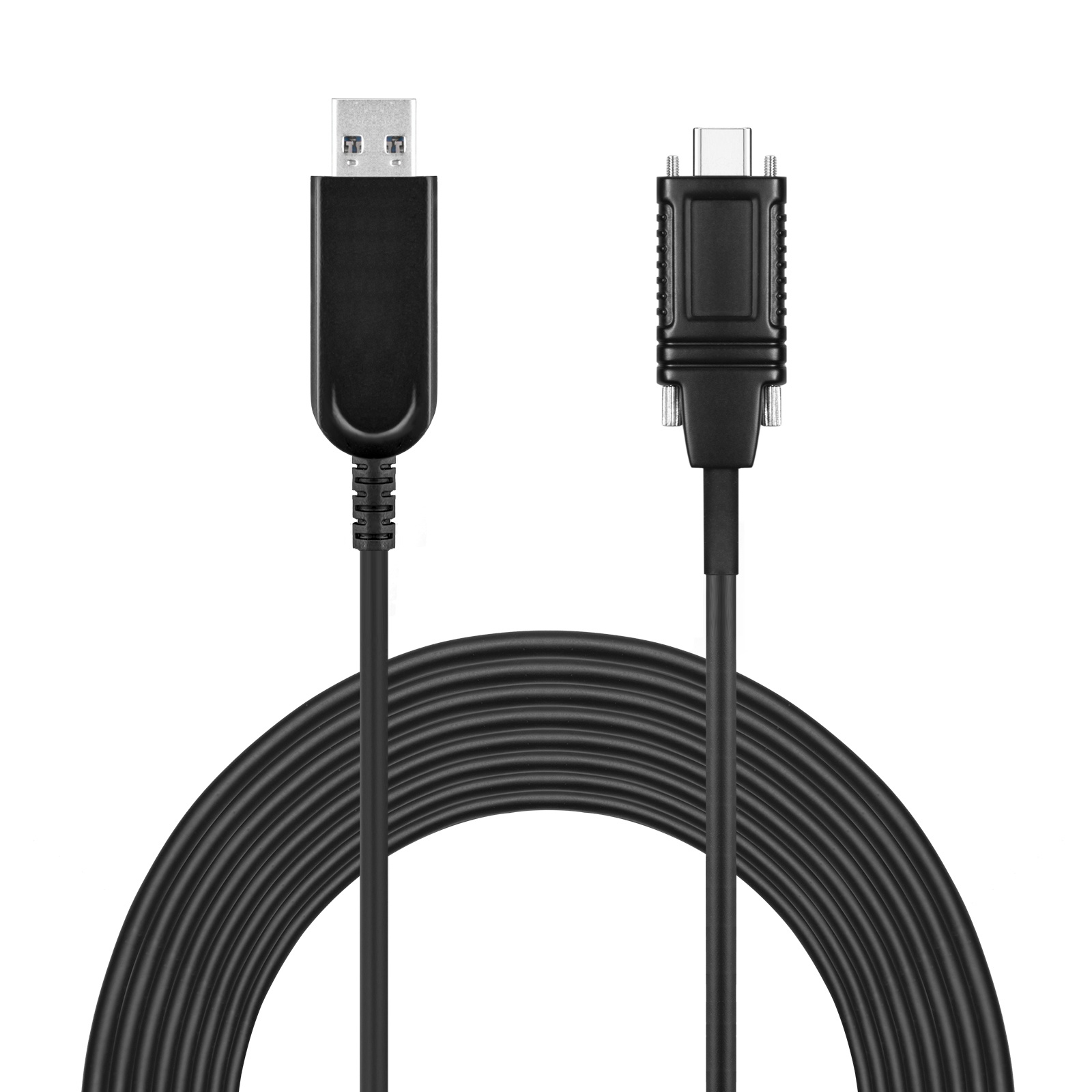 USB 3.1 AM to USB-C Active Optical Cable backward compatible With Screw 3