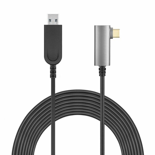 USB3.0 AM to USB-C Active Optical Cable with right angle 2