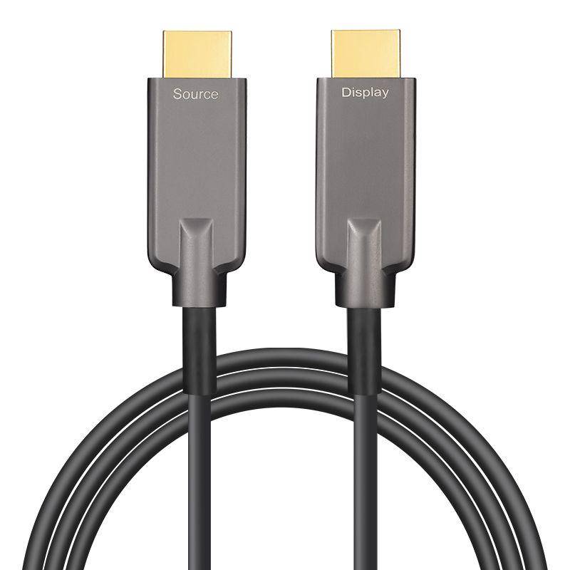 Armored HDMI 2.0 Type A to Type A 10m (33ft) Active Optical Cable, 4K@60Hz, 18Gbps, CE & FCC Compliant