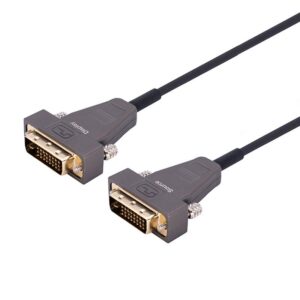 DVI-D Single Link Male to Male 10M(33ft) Active Optical Cable, 10.2Gbps, 1080P Long-Distance Transmission