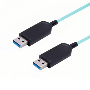 USB 3.2 Gen 1 Type A Male to Type A Male 10M(33ft) Pure Fiber Cable, 5Gbps Extended Reach for Medical & Industrial Systems