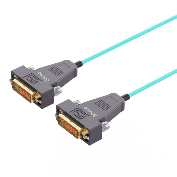 DVI-D Single-Link Male to Male 10M(33ft) OM3 Pure Fiber Cable, 10.2Gbps, 1080P