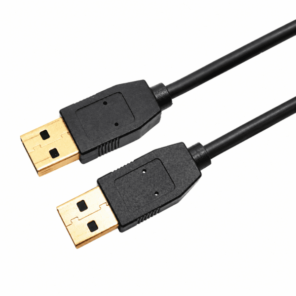 USB 3.2 Gen 1 Type A Male to Type A Male 0.5M(1.64ft) Copper Cable, 5Gbps High-Speed for AV & Industrial Systems