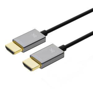 Ultra Slim HDMI 2.1 Type A to Type A 1m(3.28ft) Active Optical Cable, 8K@60Hz and 4k@120Hz, 48Gbps, for Professional AV Installations