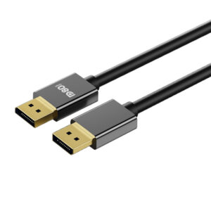 DisplayPort 2.1 Male to Male Cable 0.5M(1.64ft), 80Gbps (UHBR20), Silver-Plated Copper, Zinc Alloy Housing, Without Barb