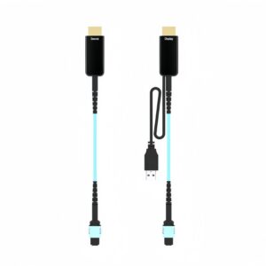 HDMI 2.0 MPO Pure Fiber Cable 100M(330ft), 18Gbps, MPO Connector for Medical, Broadcast & Data Center Applications