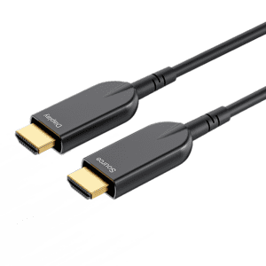 Armored HDMI 2.1 Type A to Micro HDMI (Type D) 10m (33ft) Active Optical Cable, 8K@60Hz and 4K@120Hz, 48Gbps, Industrial Grade