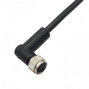 M8 6Pin Female 90° Degree Connector Cable for Industrial Sensor & Automation