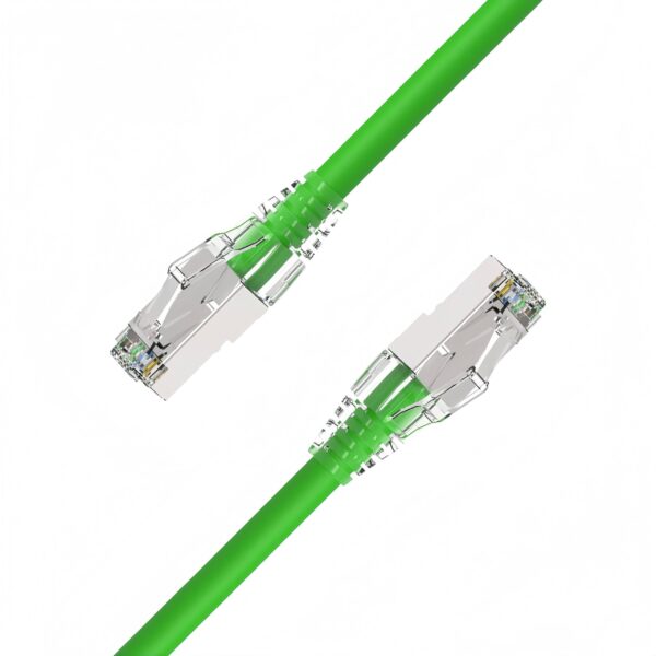 Cat6A Ethernet Cable 26AWG S/FTP 0.3–20M with Clear Boot, 10Gbps, 500MHz, for Data Centers & Structured Cabling
