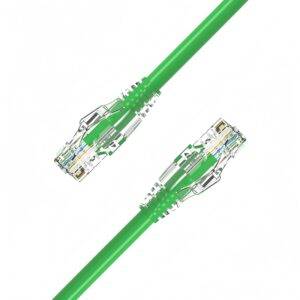 Cat6A U/UTP Ethernet Cable 24AWG 0.3–20M, 10Gbps, 500MHz, Clear Boot RJ45 for Structured Cabling Systems