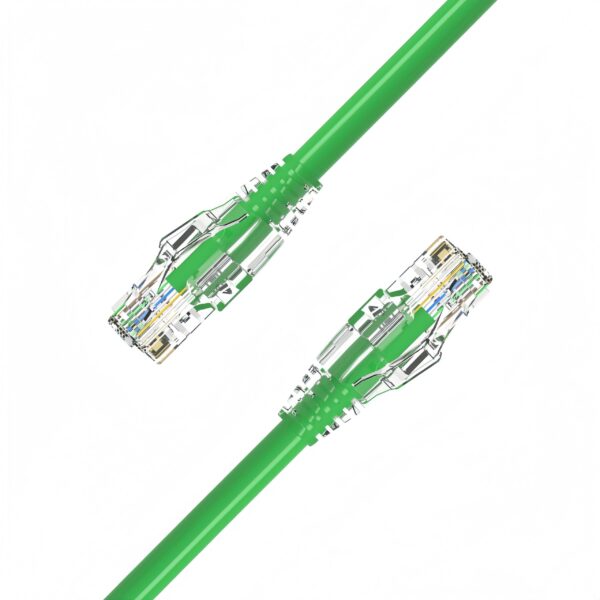 Cat6A U/UTP Ethernet Cable 24AWG 0.3–20M, 10Gbps, 500MHz, Clear Boot RJ45 for Structured Cabling Systems