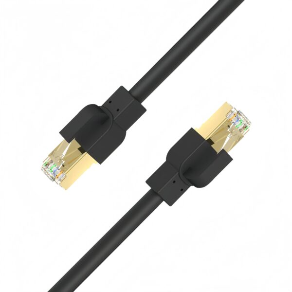 Cat7 Ethernet Cable 26AWG S/FTP Patch Cable 0.3–20M with Gold-Plated Connectors, 10Gbps, 600MHz, for High-Speed LAN & Enterprise Networking Applications