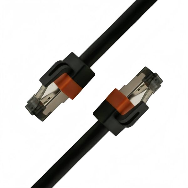 Cat8 24AWG S/FTP Patch Cable 0.3–25M with Dual Color Molded Boots, 40Gbps, Data Center & High-Performance Network