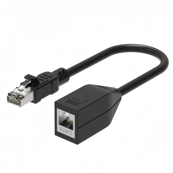 Cat8 Ethernet Extension Cable 0.2–5M, 24AWG S/FTP, Male to Female, 40Gbps, Port Protection & Signal Extension