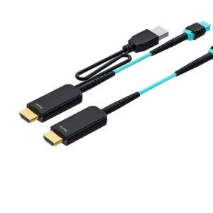 HDMI 2.0 MPO Pure Fiber Cable 10M(33ft), 18Gbps, MPO Connector for Medical, Broadcast & Data Center Applications