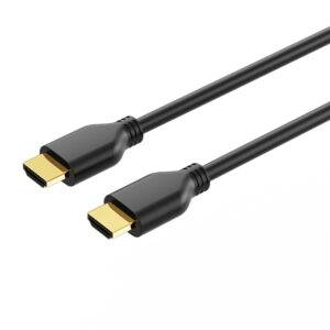 HDMI 2.1 AM to AM Passive Copper Cable 0.5M(1.64ft), 48Gbps, 8K@60Hz, Overmolded Plug for Professional AV, Broadcast & High-End Home Theater Applications