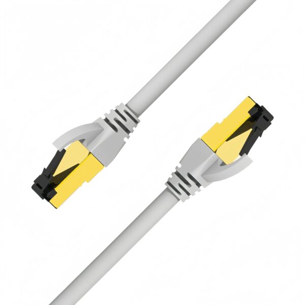 Industry-Rated Cat7 Ethernet Cable 26AWG S/FTP 0.3–20M with Anti-Bending 2000-Cycle Plug, 10Gbps, 600MHz, for Data Centers & Industrial Networks