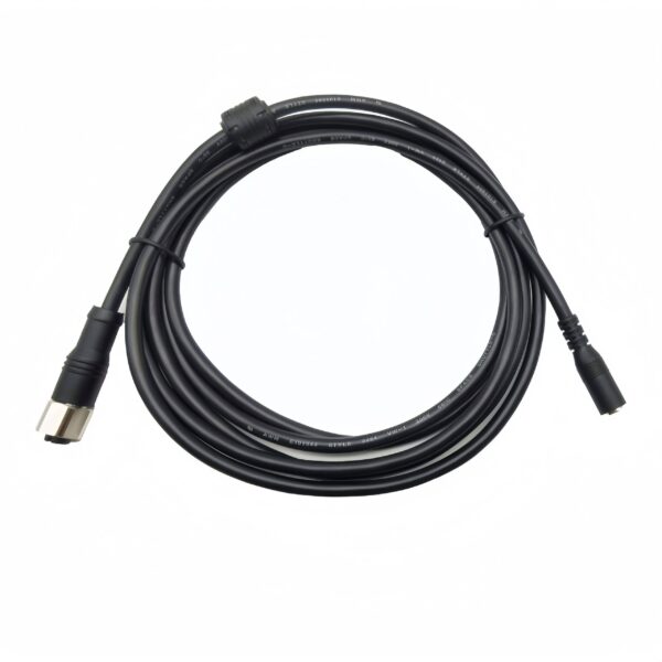 M12 Female to DC Jack Female Power Connector Cable for Industrial Applications
