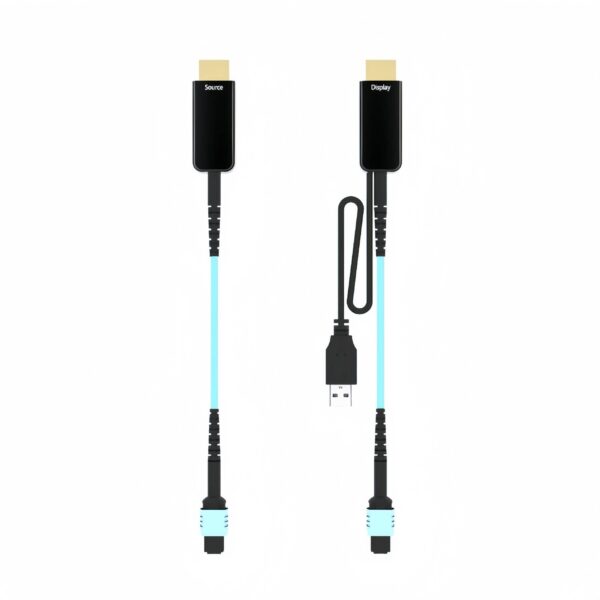 USB 3.2 Gen 2x1 Type A Male to Type A Male 10M(33ft) MPO Pure Fiber Cable, 10Gbps, OM3/OM4 Multimode