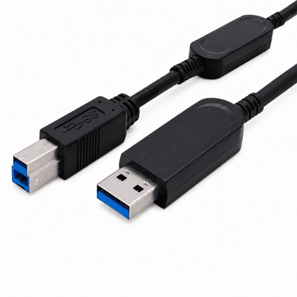 USB 3.2 AM to BM Active Optical Cable 5M- 50M (Backward Compatible USB 2.0)