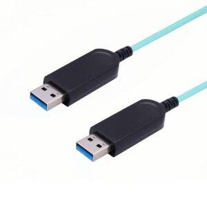 USB 3.2 Gen 1 Type A Male to Type A Male 10M(33ft) Pure Fiber Cable, 5Gbps Extended Reach for Medical & Industrial Systems