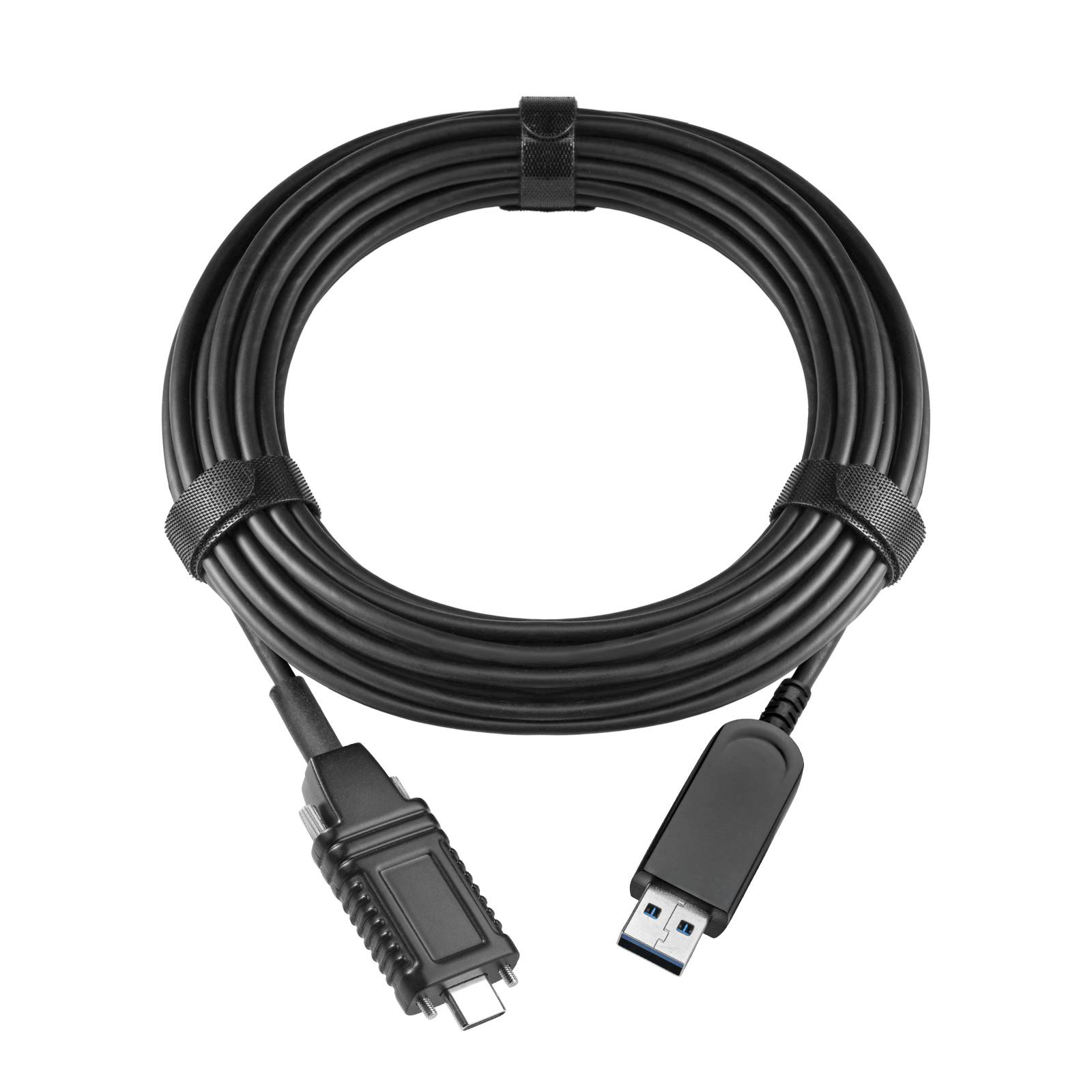 USB 3.2 Gen 2×1 AM to USB-C Active Optical Cable With Screw – 15M(Backward Compatible USB 2.0&1.1)