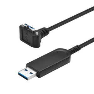 90° USB 3.2 Gen1 AM to Micro B Active Optical Cable - Drag Chain Cable - 15M(Backward Compatible USB 2.0&1.1)