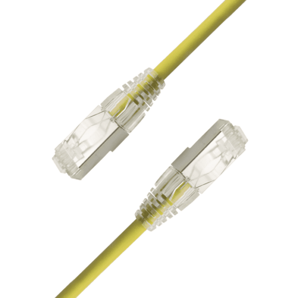 Mini/Slim CAT 6A U/FTP 28AWG Patch Cable with Tangle-Free Boot