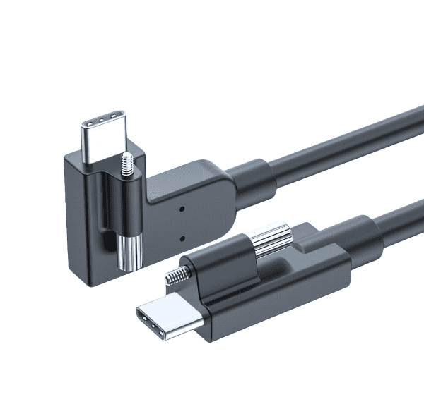 Angle USB4 Gen 3x2 Type C to Type C  Coaxial Cable